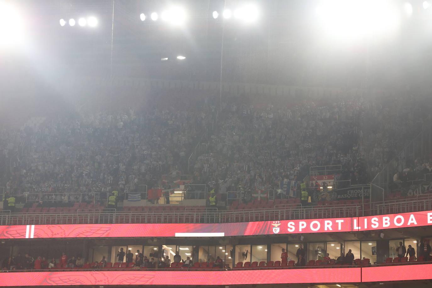 Las mejores imágenes del Benfica-Real Sociedad