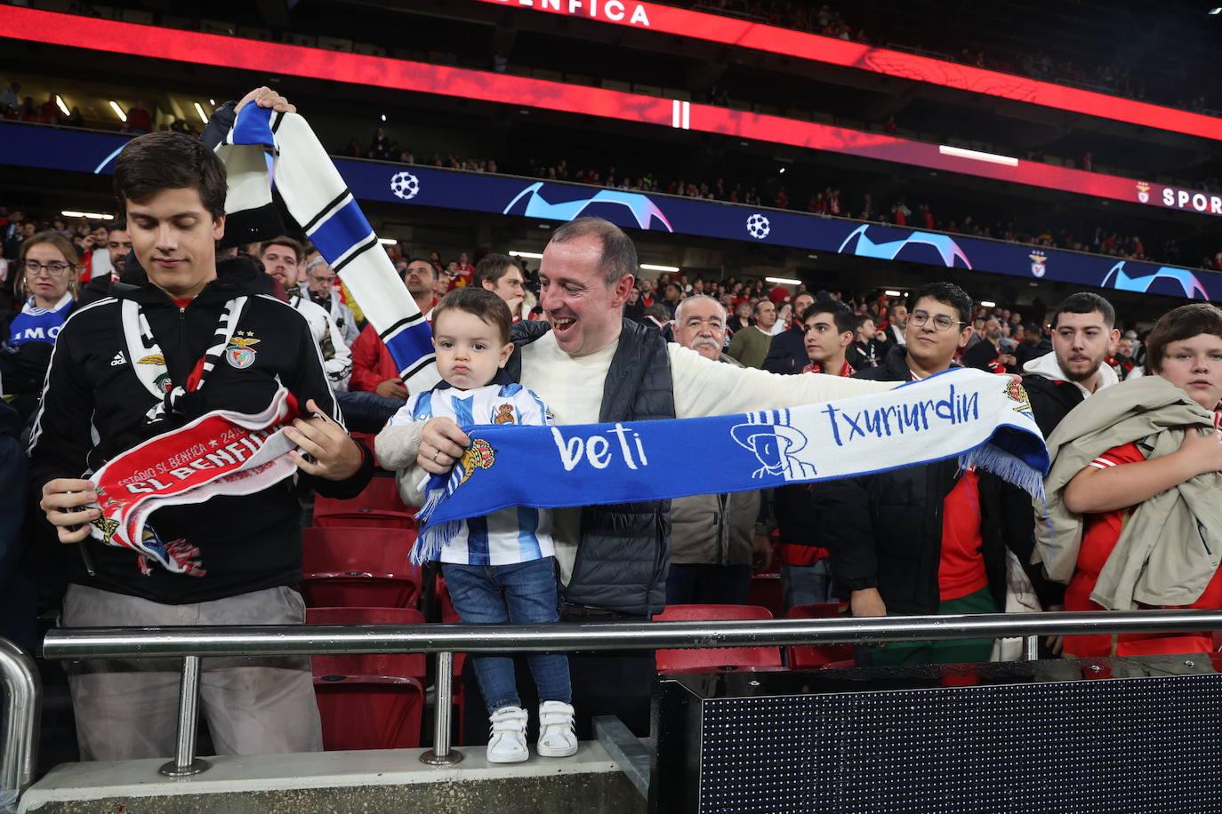 Las mejores imágenes del Benfica-Real Sociedad