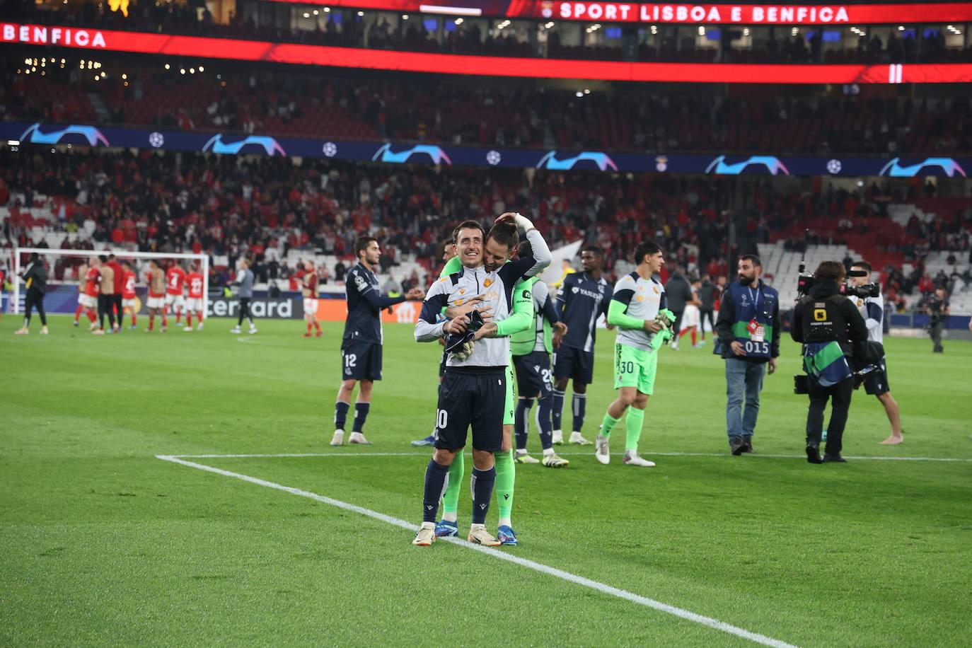 Las mejores imágenes del Benfica-Real Sociedad