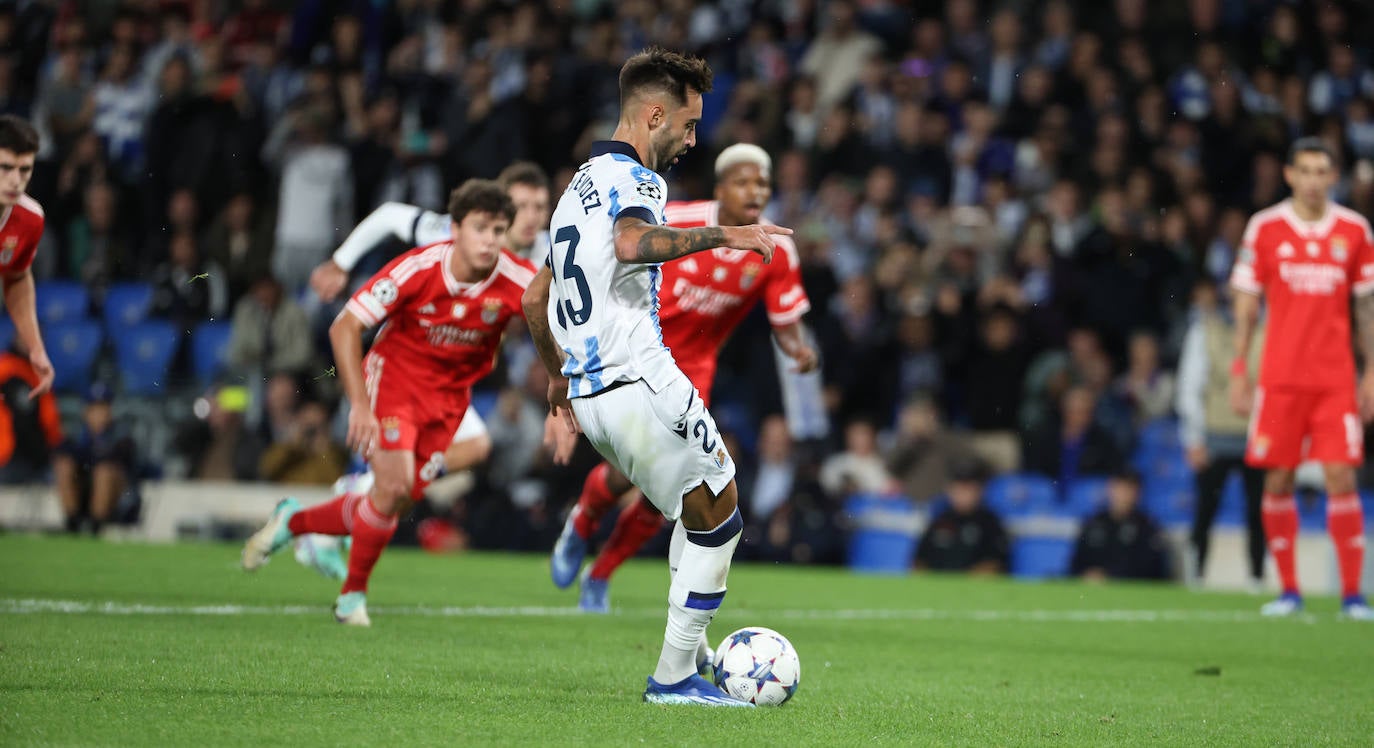 La mejores imágenes del Real Sociedad - Benfica