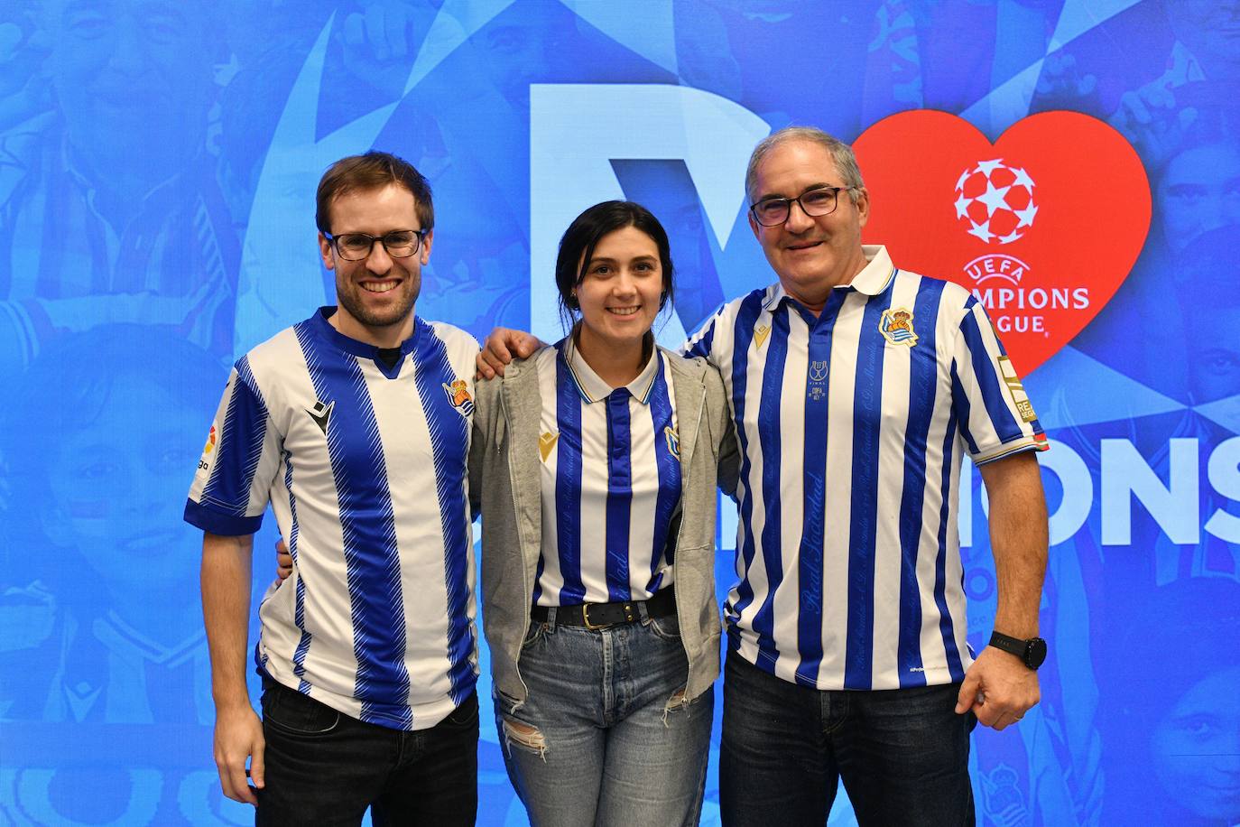 Pablo y Leire Soler, y Mikel Etxeberria.