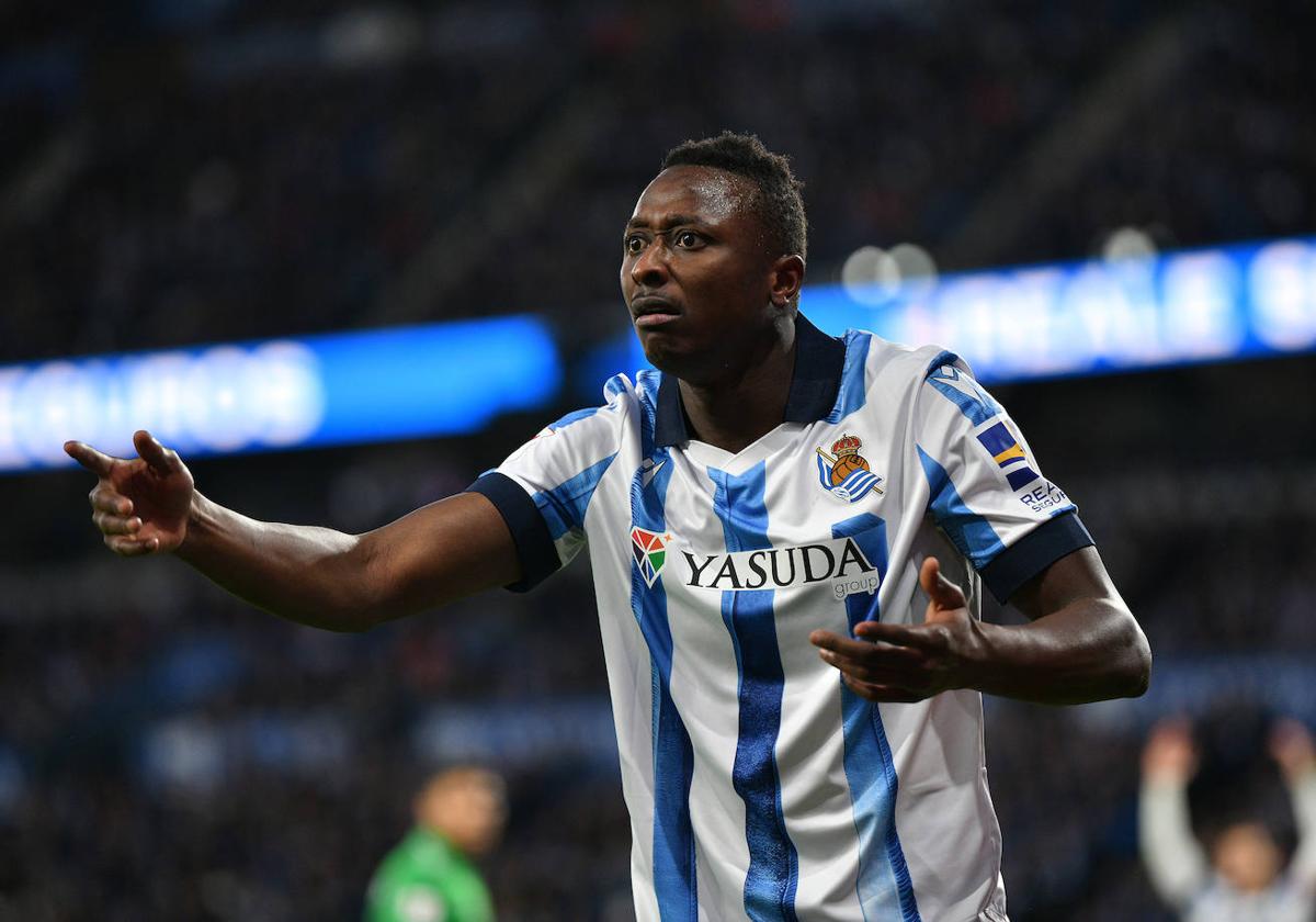 Sadiq Umar en el partido ante el Betis de este domingo.