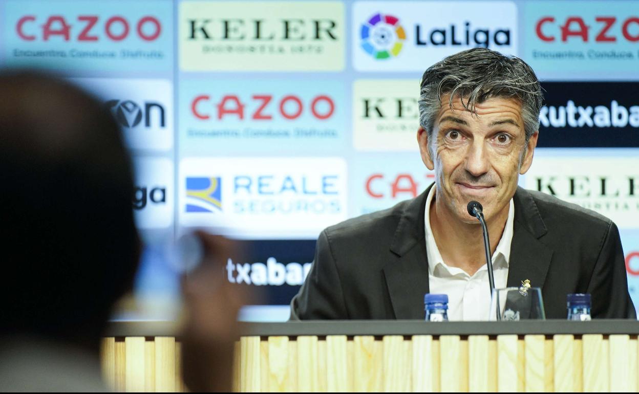 Imanol Alguacil, entrenador de la Real Sociedad.