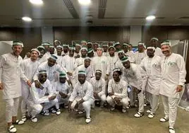 La selección de Nigeria, en la previa del campeonato de la Copa África en Costa de Marfil. Sadiq Umar está en la segunda fila a la derecha.