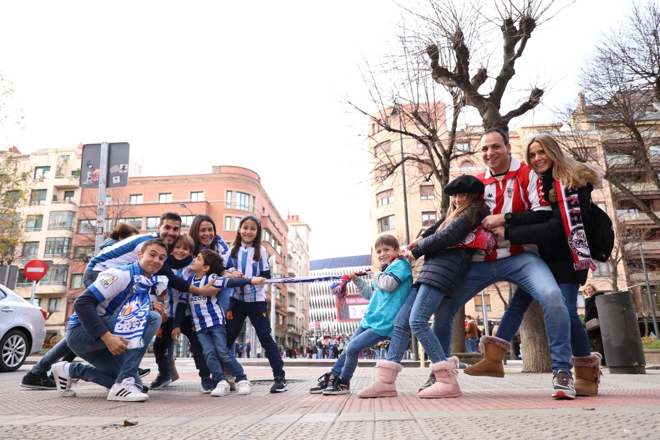 Las aficiones calientan motores antes del derbi