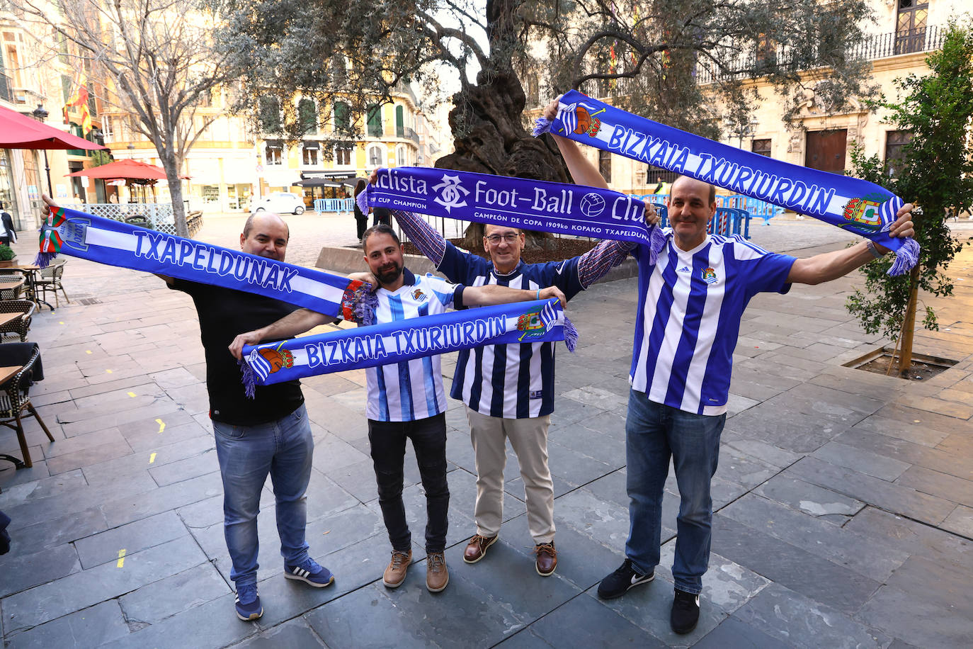 La afición de la Real Sociedad ya está en Mallorca