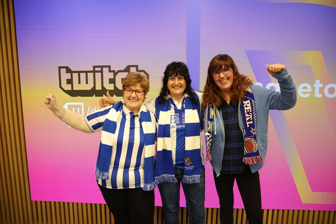 Isabel Ugalde, Marian Almuedo y Mertxe Sanchez.