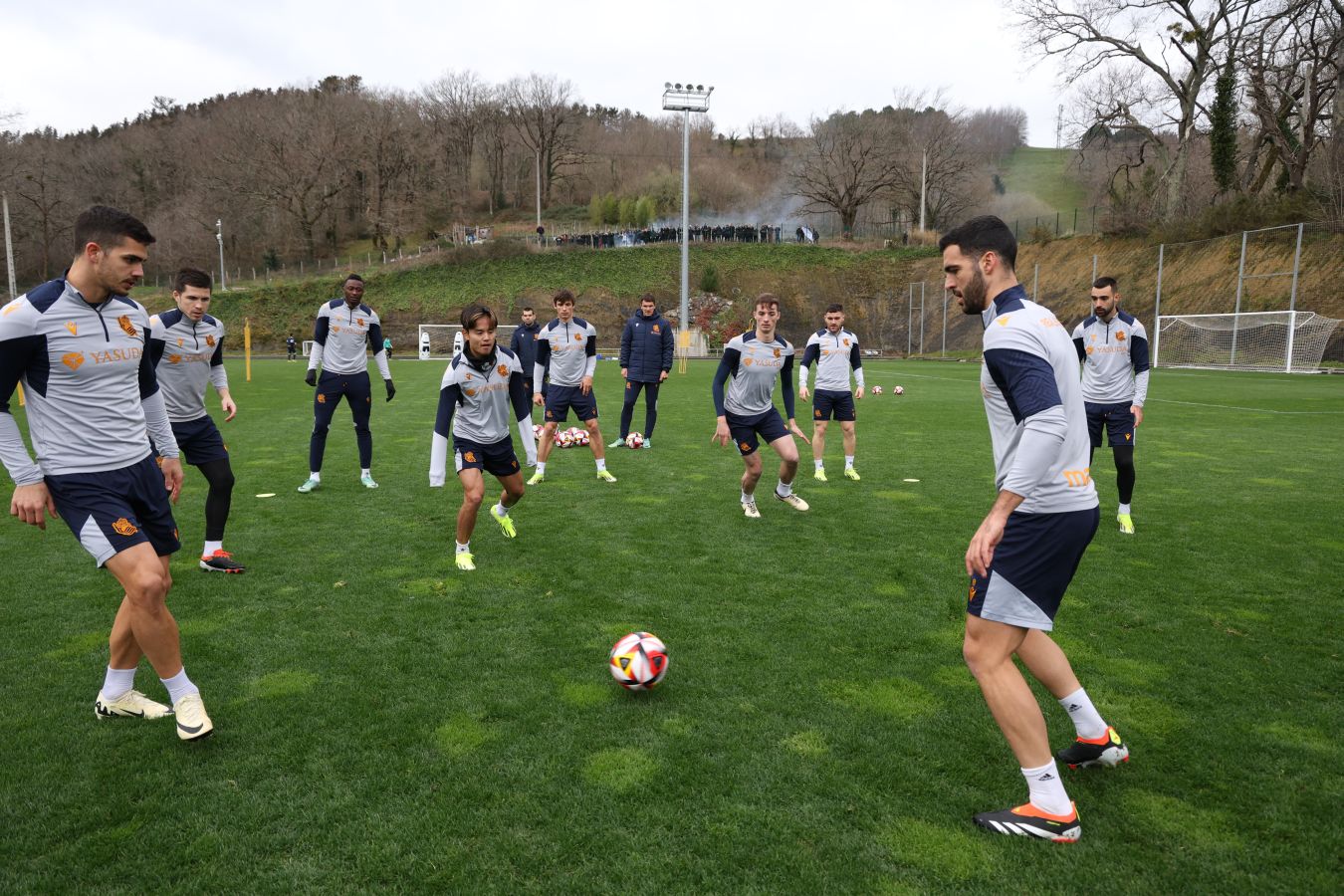 El último entrenamiento de la Real, en imágenes