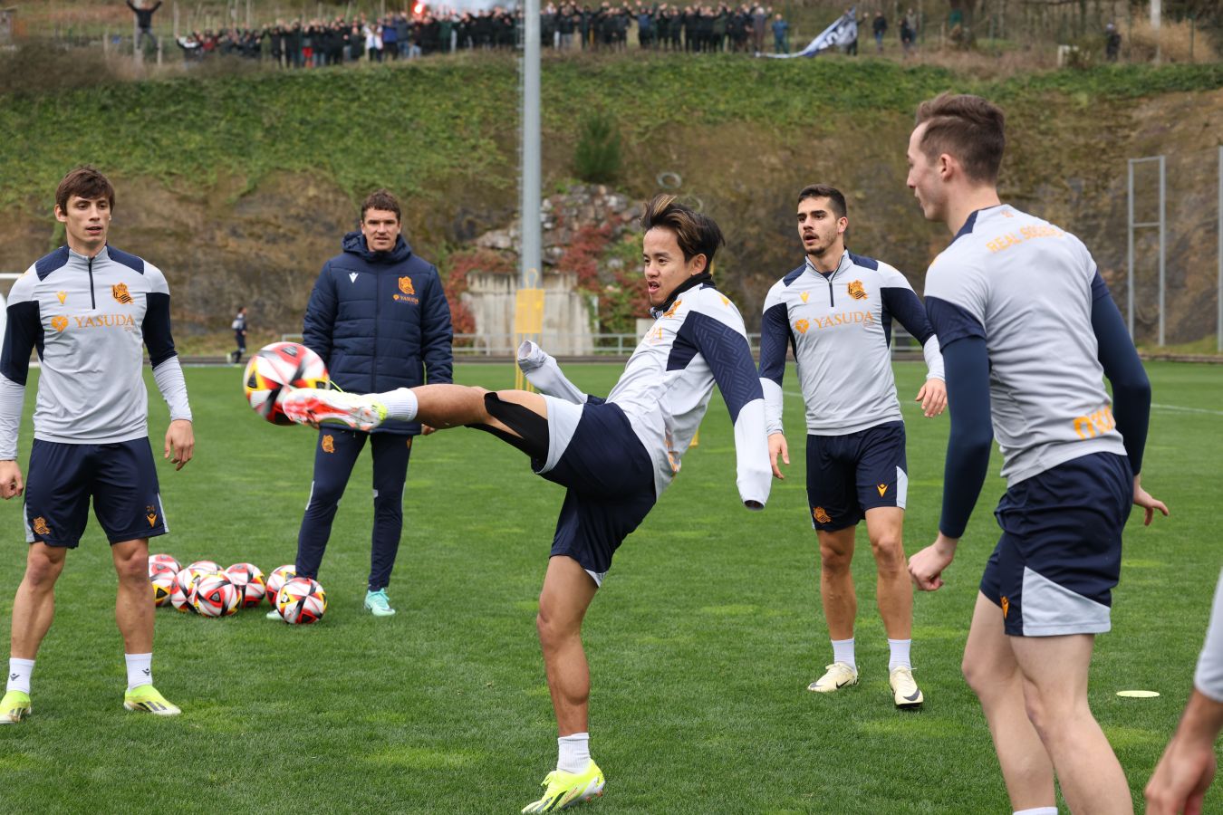 El último entrenamiento de la Real, en imágenes