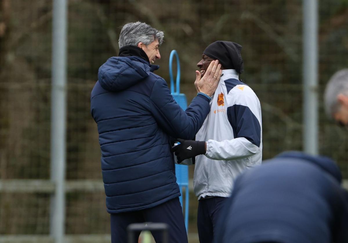 El último entrenamiento de la Real, en imágenes