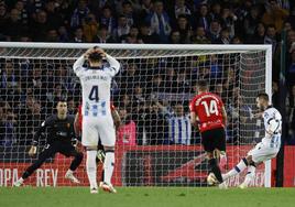 Momento en el que Brais lanza el penalti en el Real Sociedad - Mallorca.
