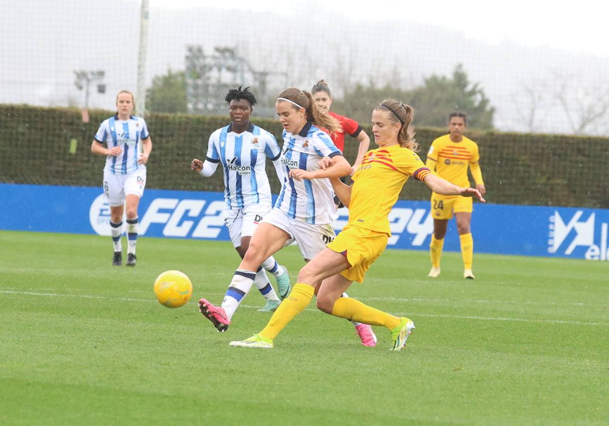 Las mejores imágenes del duelo entre la Real Sociedad y el Barcelona en Zubieta