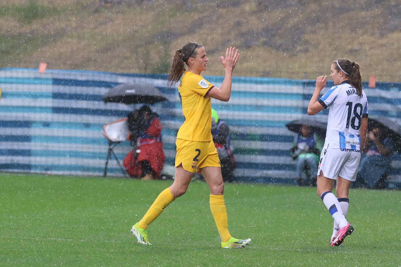 Las mejores imágenes del duelo entre la Real Sociedad y el Barcelona en Zubieta