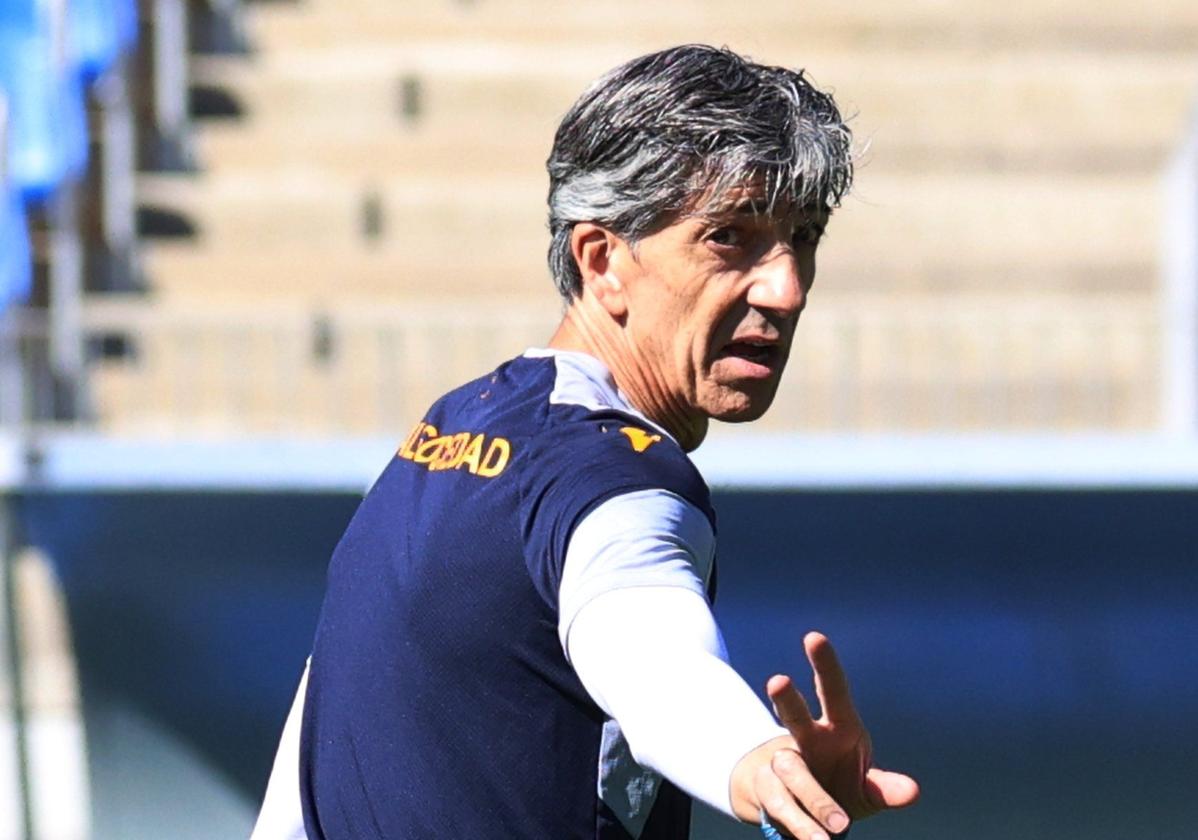 Imanol Alguacil, este viernes en Zubieta.