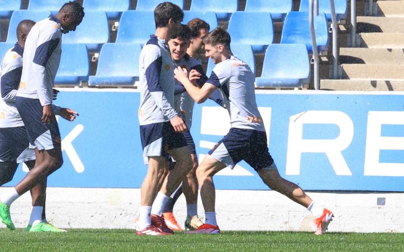 La Real se ejercita en Zubieta