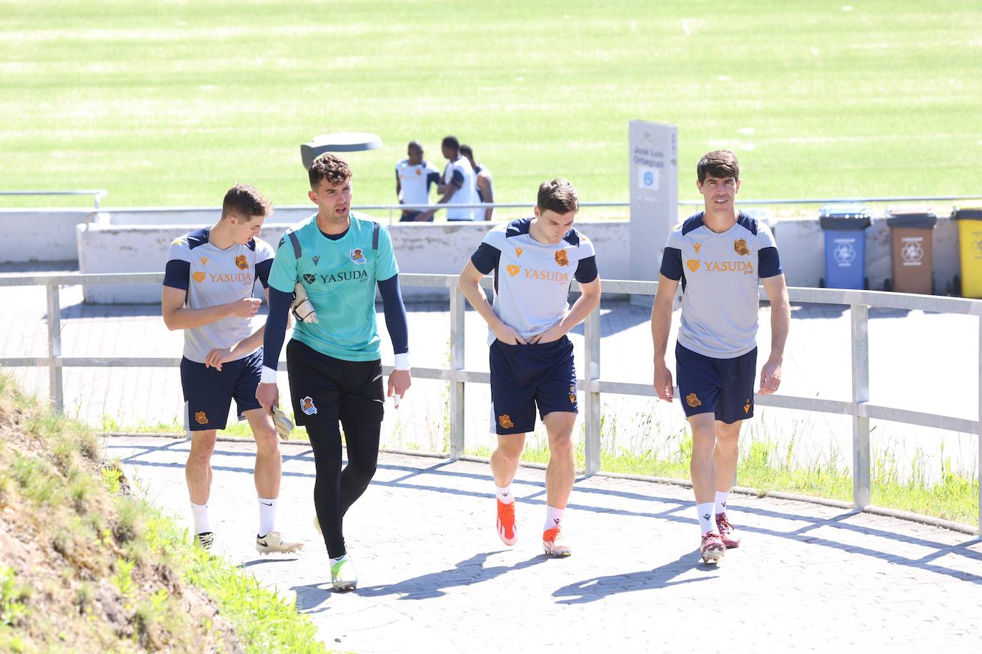 La Real entrena en Zubieta antes de medirse al Barcelona