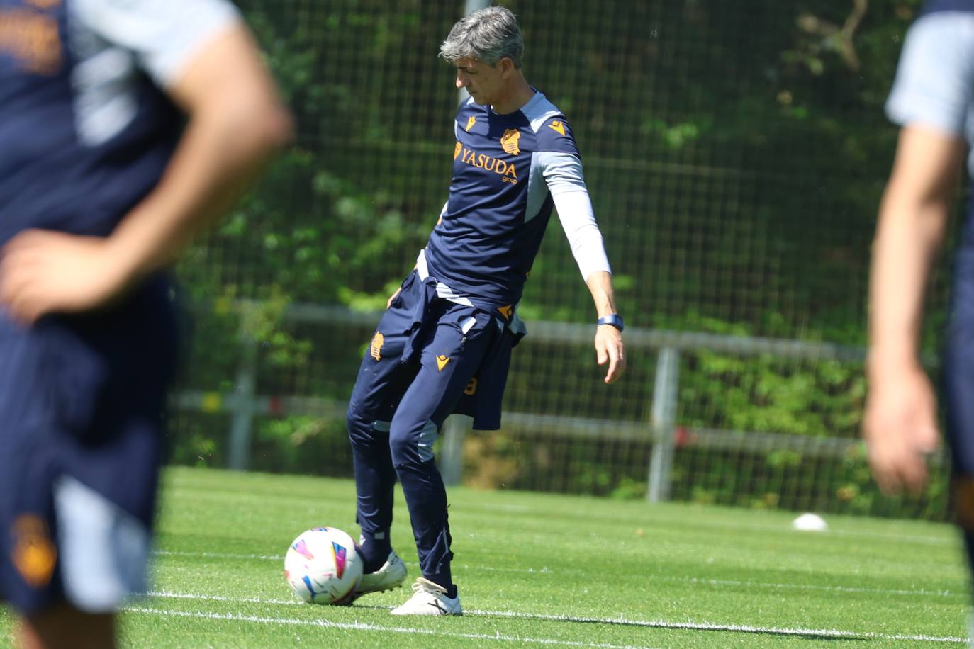 La Real entrena en Zubieta antes de medirse al Barcelona