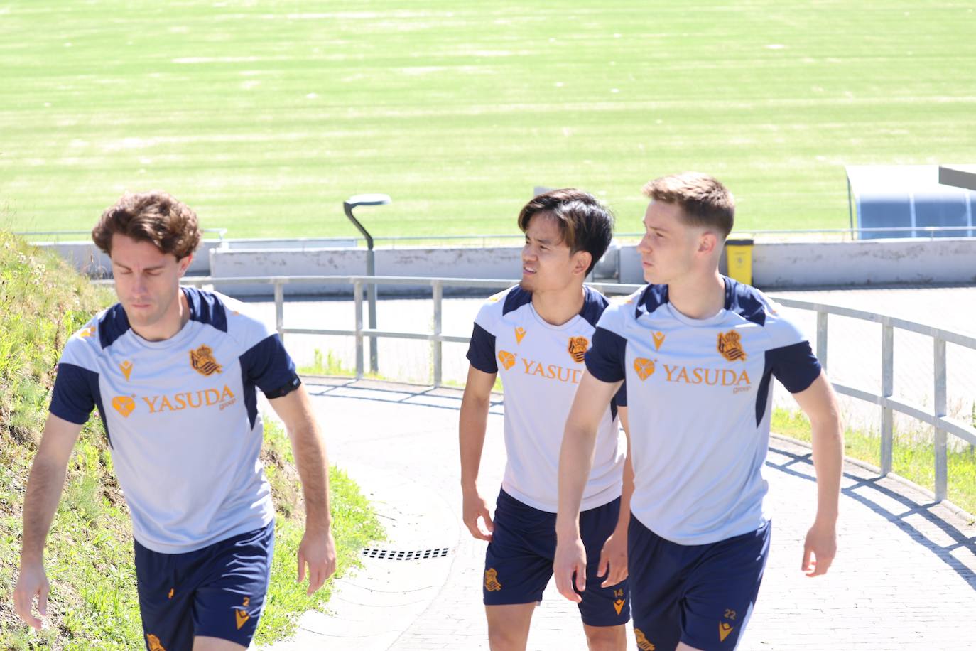 La Real entrena en Zubieta antes de medirse al Barcelona