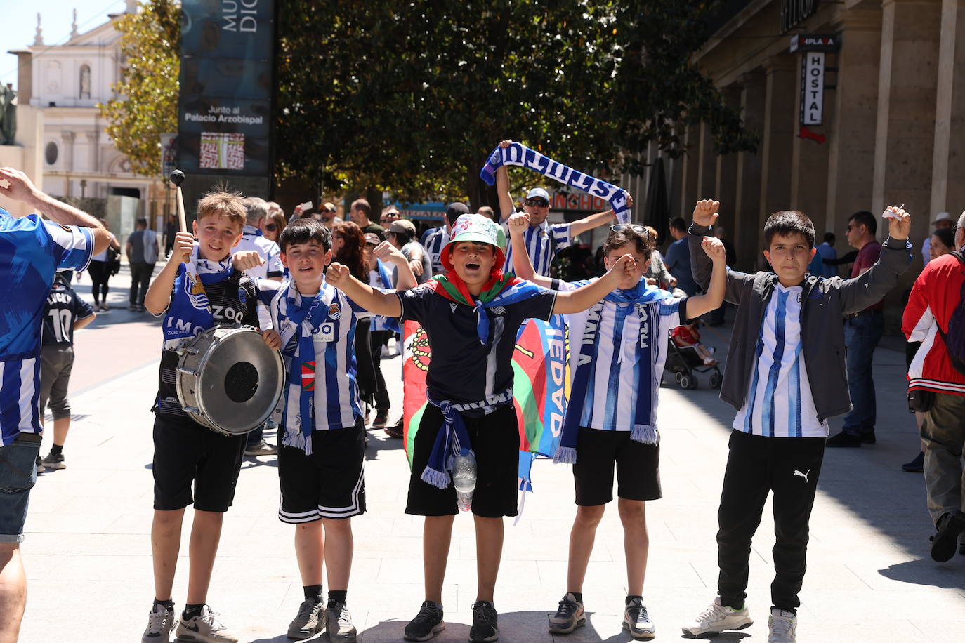 La afición txuri urdin se deja notar en Zaragoza