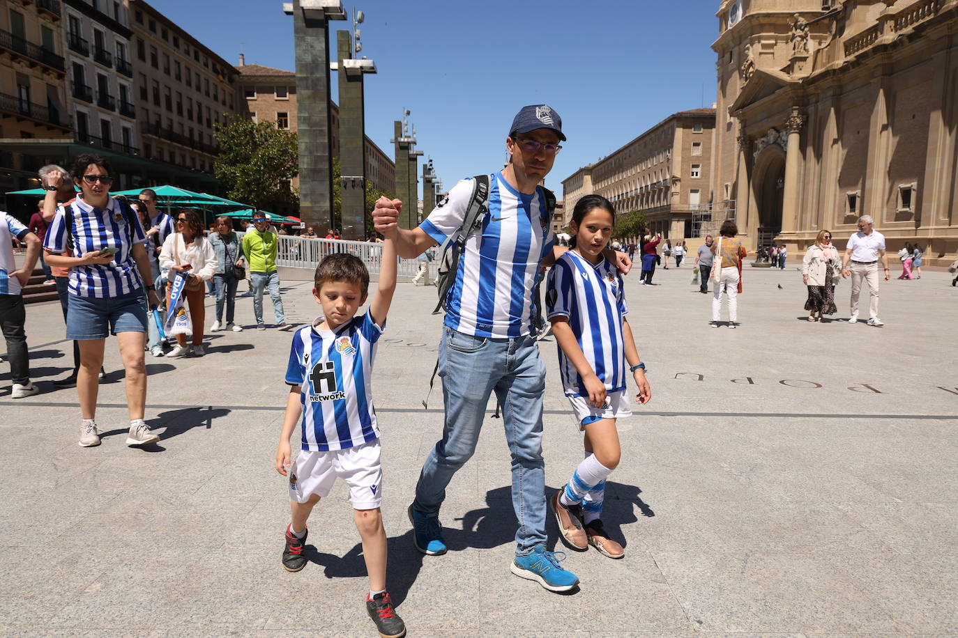 La afición txuri urdin se deja notar en Zaragoza