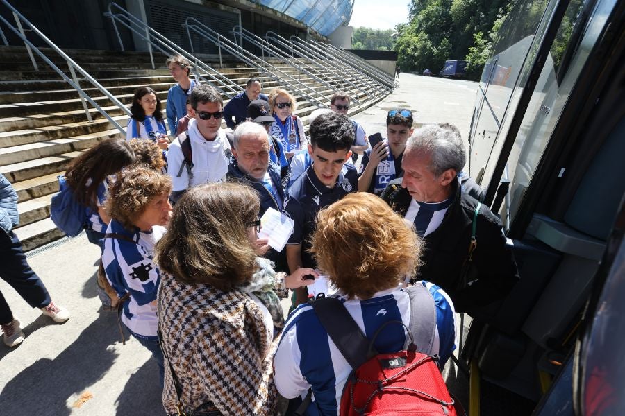 La afición txuri-urdin parte hacia Zaragoza