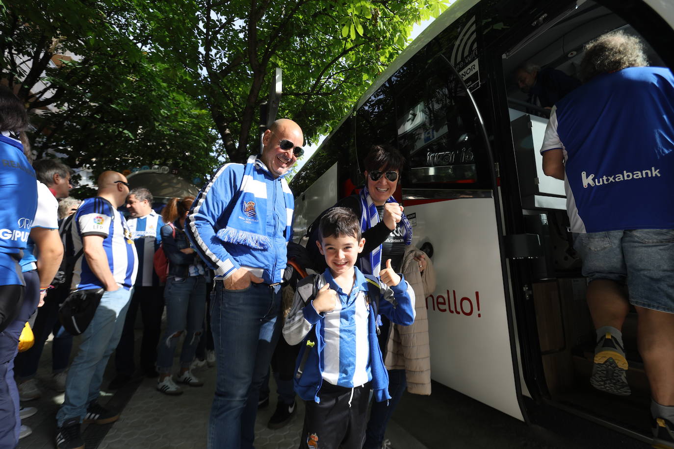 La afición txuri-urdin parte hacia Zaragoza