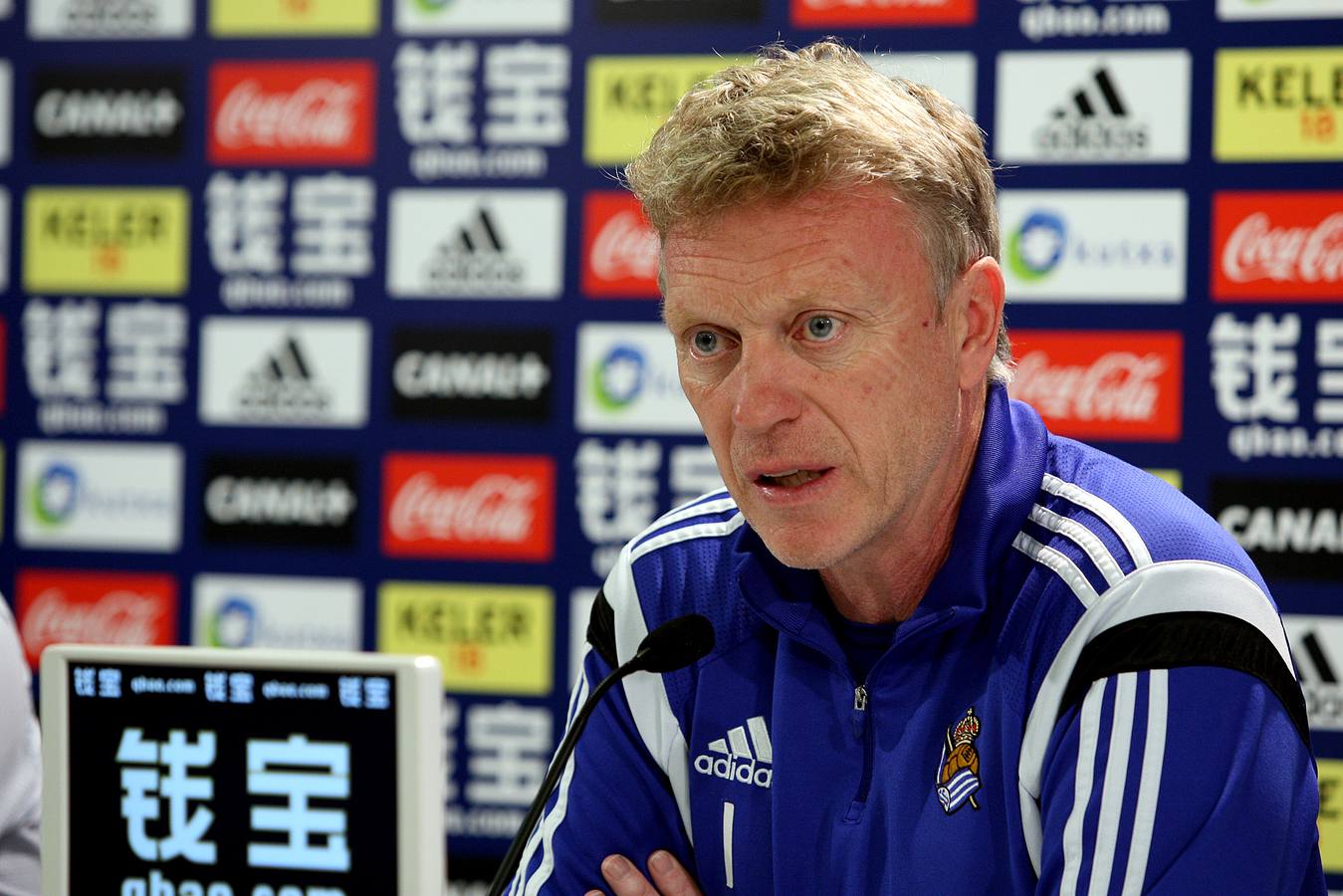 David Moyes, técnico de la Real Sociedad.