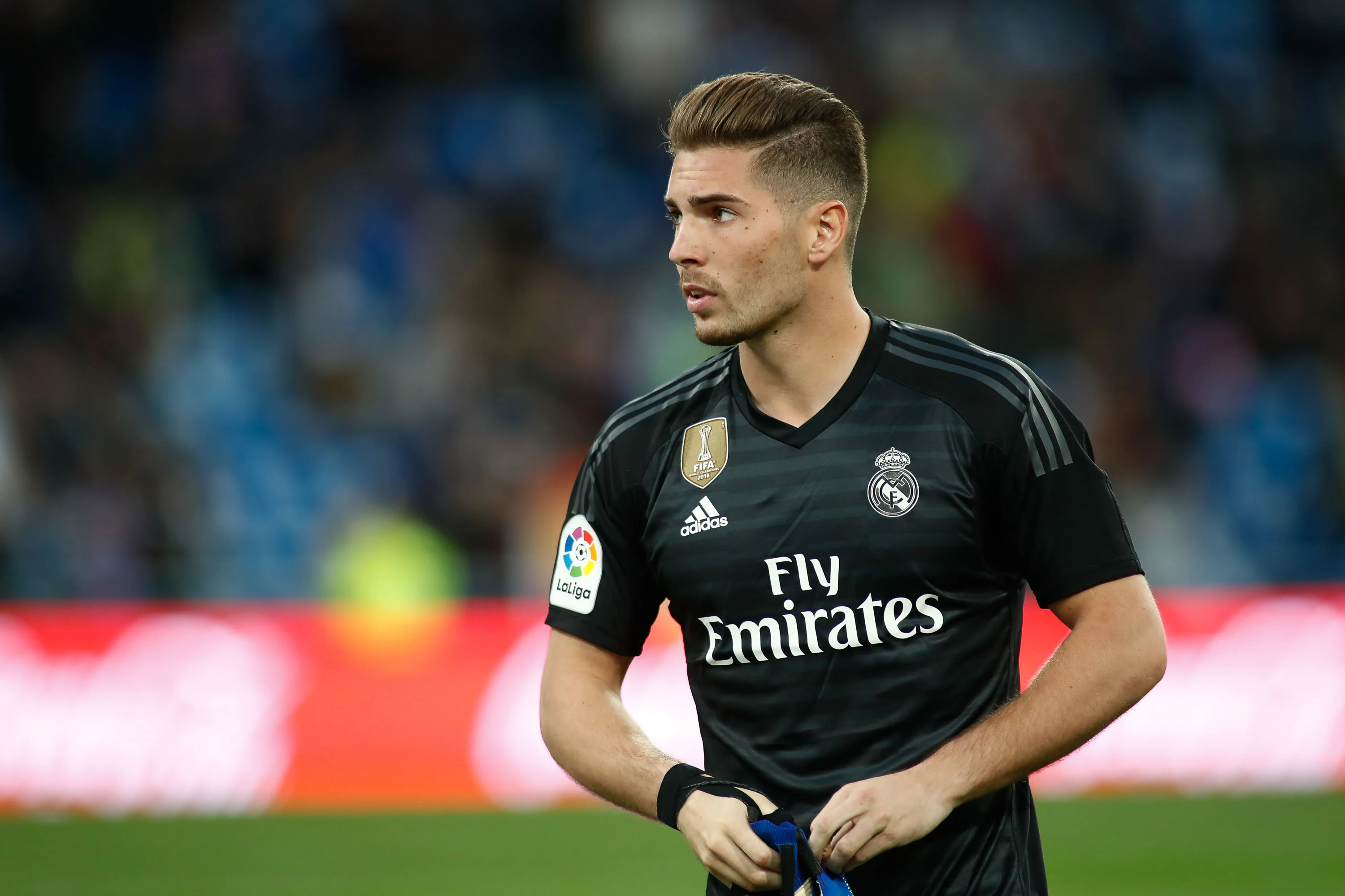 Luca Zidane, en un encuentro con el Real Madrid en 2019.