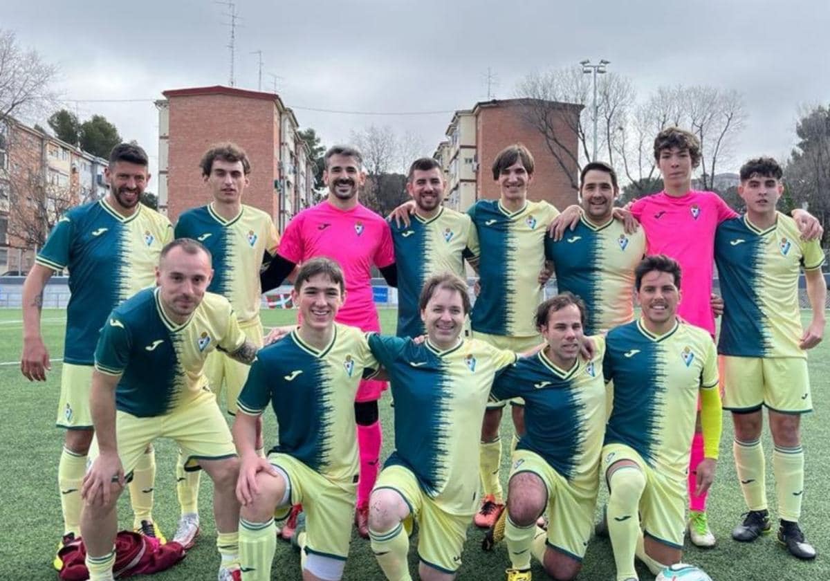 Equipo del Eibar Fútbol 7 PC que aspira al título de España que se juega en Navalmoral de la Mata.