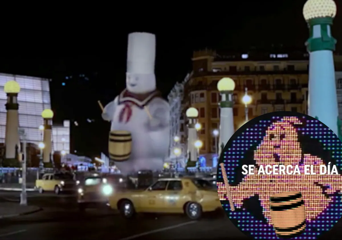 El vídeo sobre el inicio del día de San Sebastián protagonizado por fantasmas.