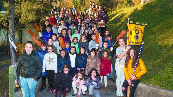 San Luis - La Salle, en la tamborrada infantil