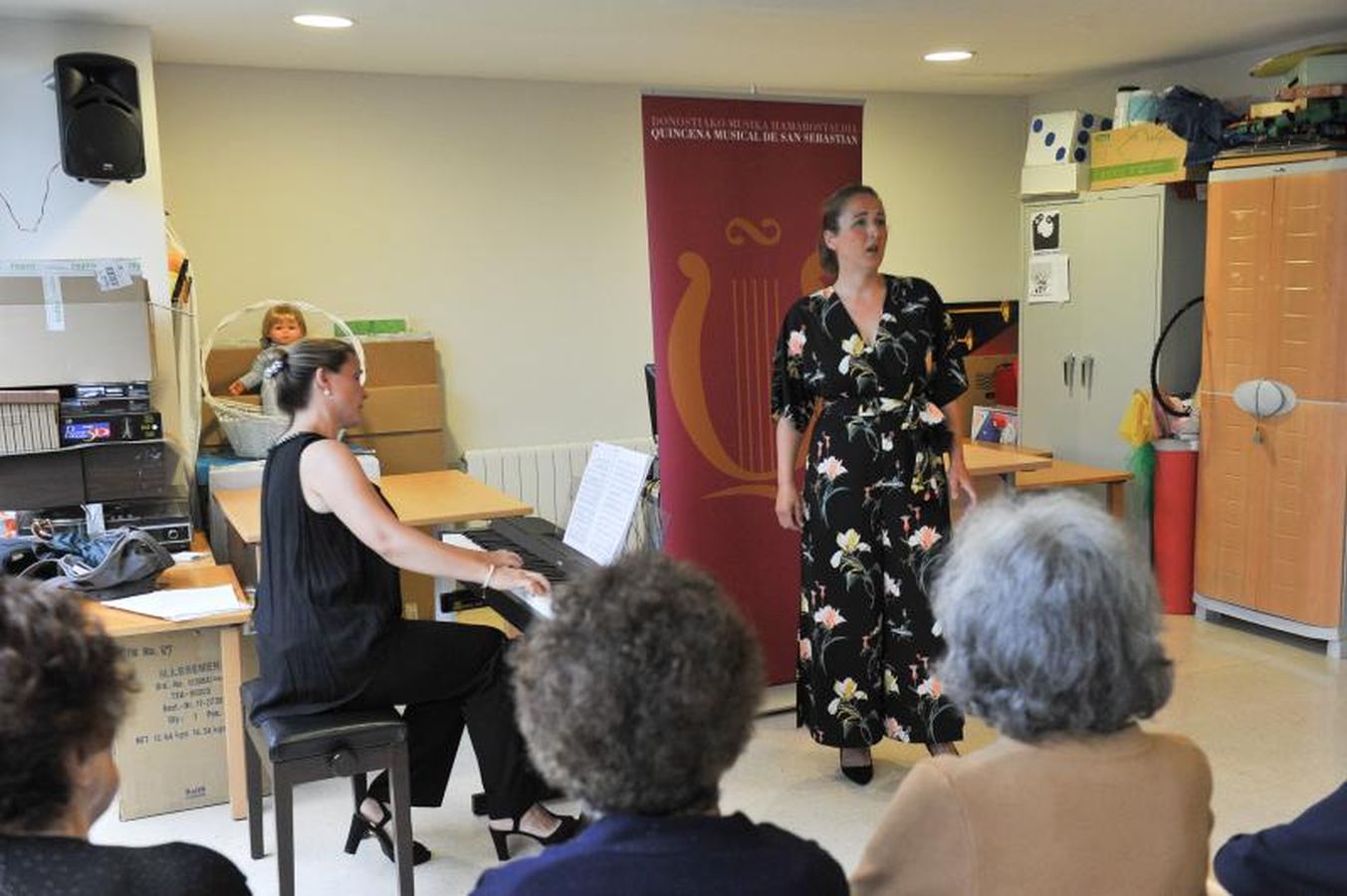 Calles, iglesias y hasta el atarpe de Cáritas han sido los protagonistas del primer día de Quincena Musical en San Sebastián