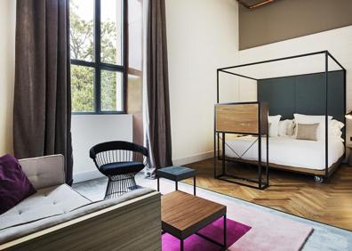 Imagen secundaria 1 - El nuevo hotel de Tabakalera se inaugurará la próxima semana