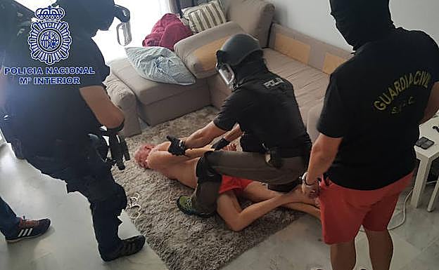 Momento de la detención.