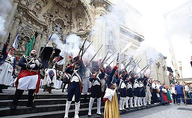 Donostia recrea este 31 de agosto el saqueo y quema de la ciudad. 