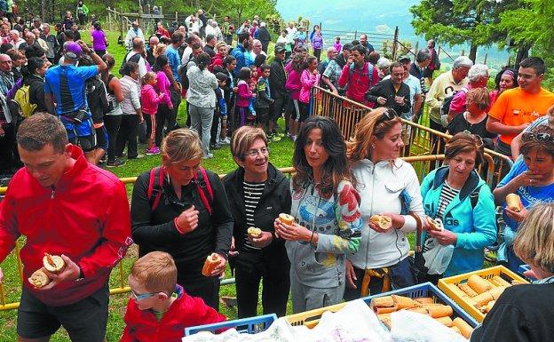 Hamaiketako. Se repartirán cientos de bocadillos. 