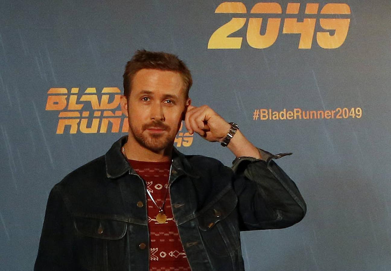 Ryan Gosling durante la presentación de 'Blade Runner 2049'.