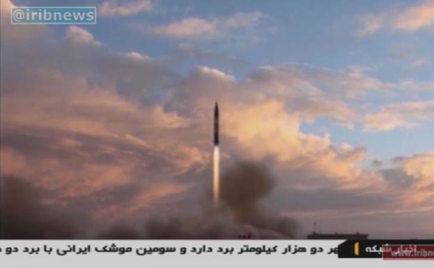 Imagen del misil proporcionada por Irán.