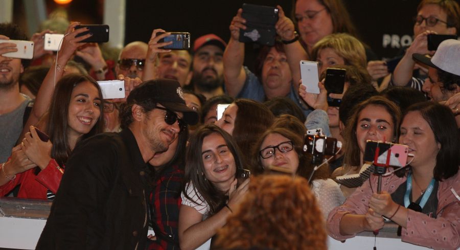 James y Dave Franco han llegado este miércoles por la noche a San Sebastián. James Franco presenta 'The disaster artist'