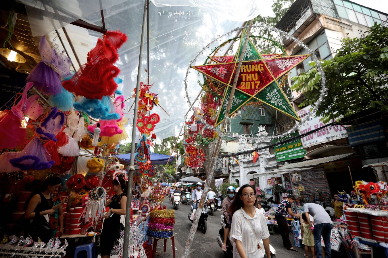 Las calles de Hanoi ya están decoradas para la celebración del Mid Autunm Festival, uno de los más importantes del país