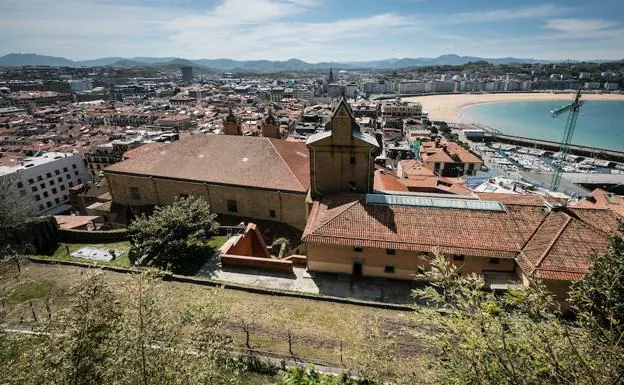 Imagen exterior del convento de Santa Teresa, en la Parte Vieja de San Sebastián. 