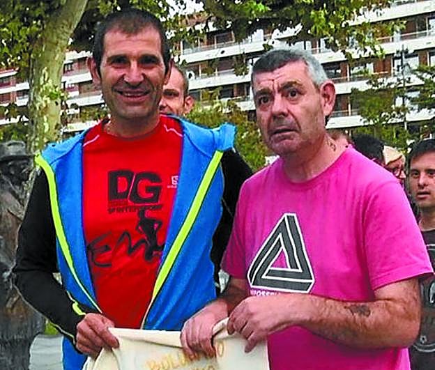 Miguel Arburua eta Juan Cruz, korrikalariak eta lagunak. 