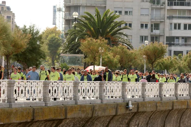 La asociación guipuzcoana ha celebrado en el Boulevard donostiarra el Día Mundial de la Salud Mental