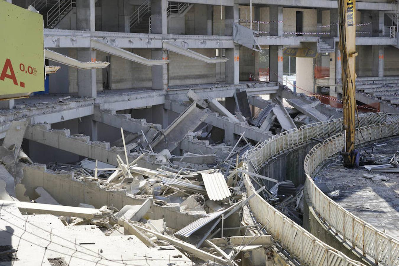 Los trabajos de remodelación de Anoeta entran en una nueva fase de demolición