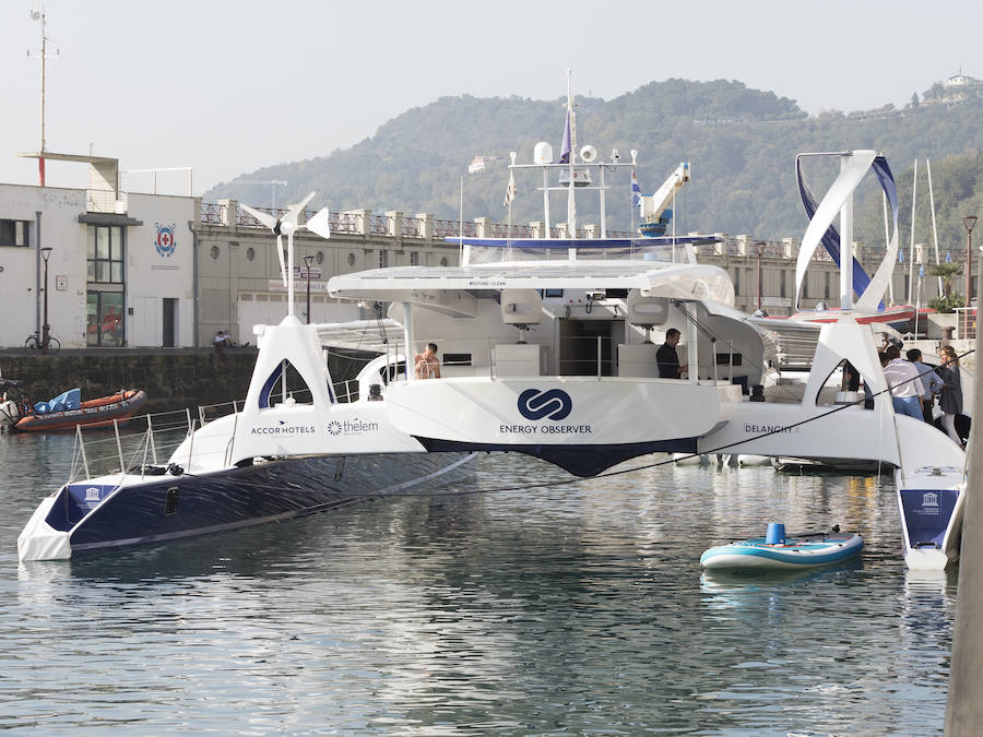 Un buque de hidrógeno recala en Donostia dentro de su gira mundial