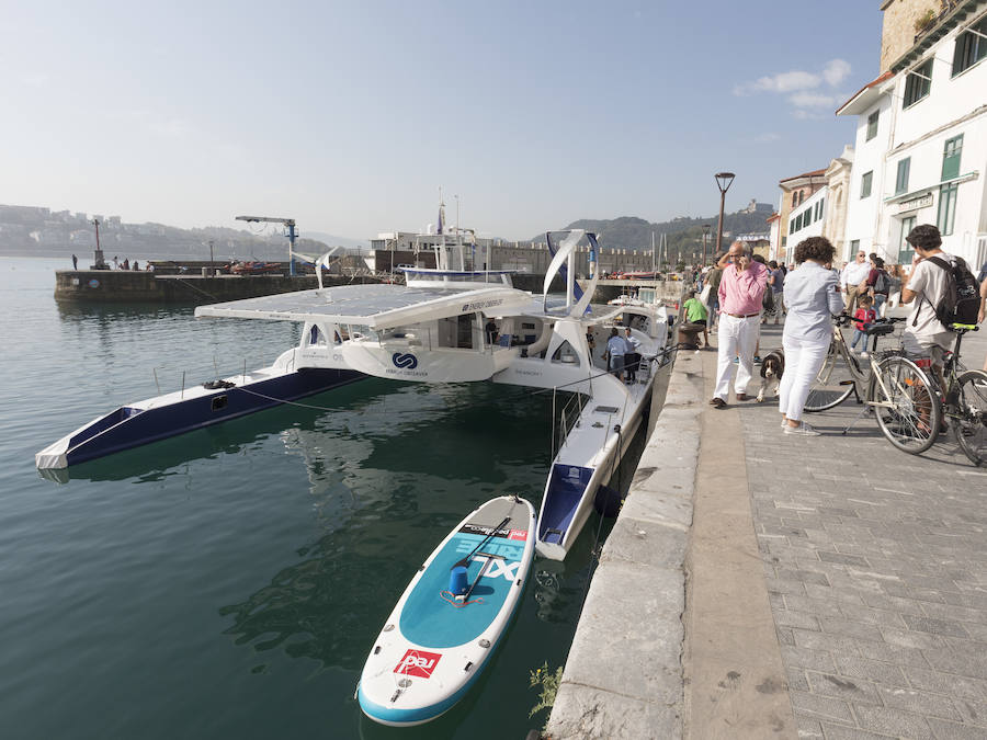 Un buque de hidrógeno recala en Donostia dentro de su gira mundial