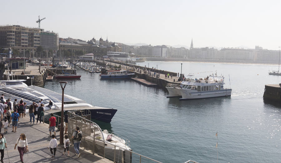Un buque de hidrógeno recala en Donostia dentro de su gira mundial