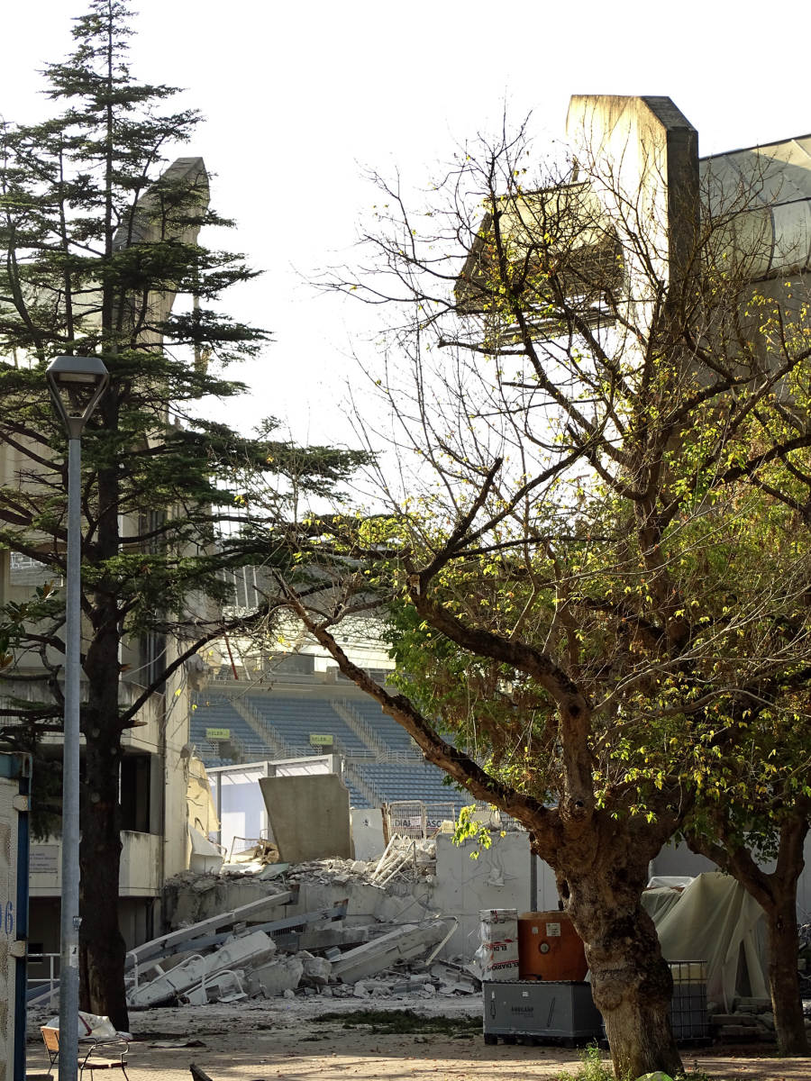 El derribo de Anoeta, en imágenes