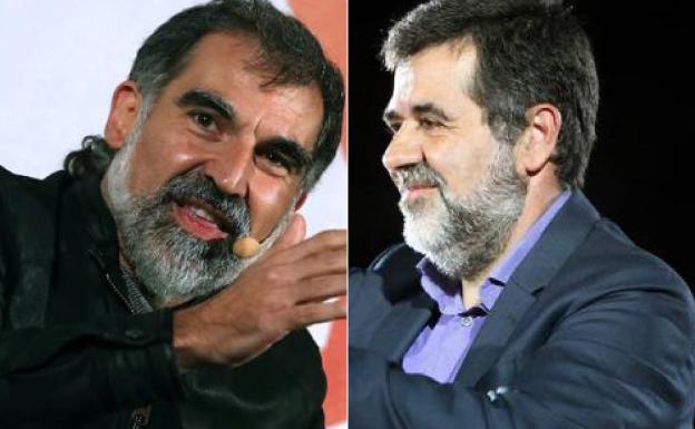 Jordi Cuixart y Jordi Sánchez.