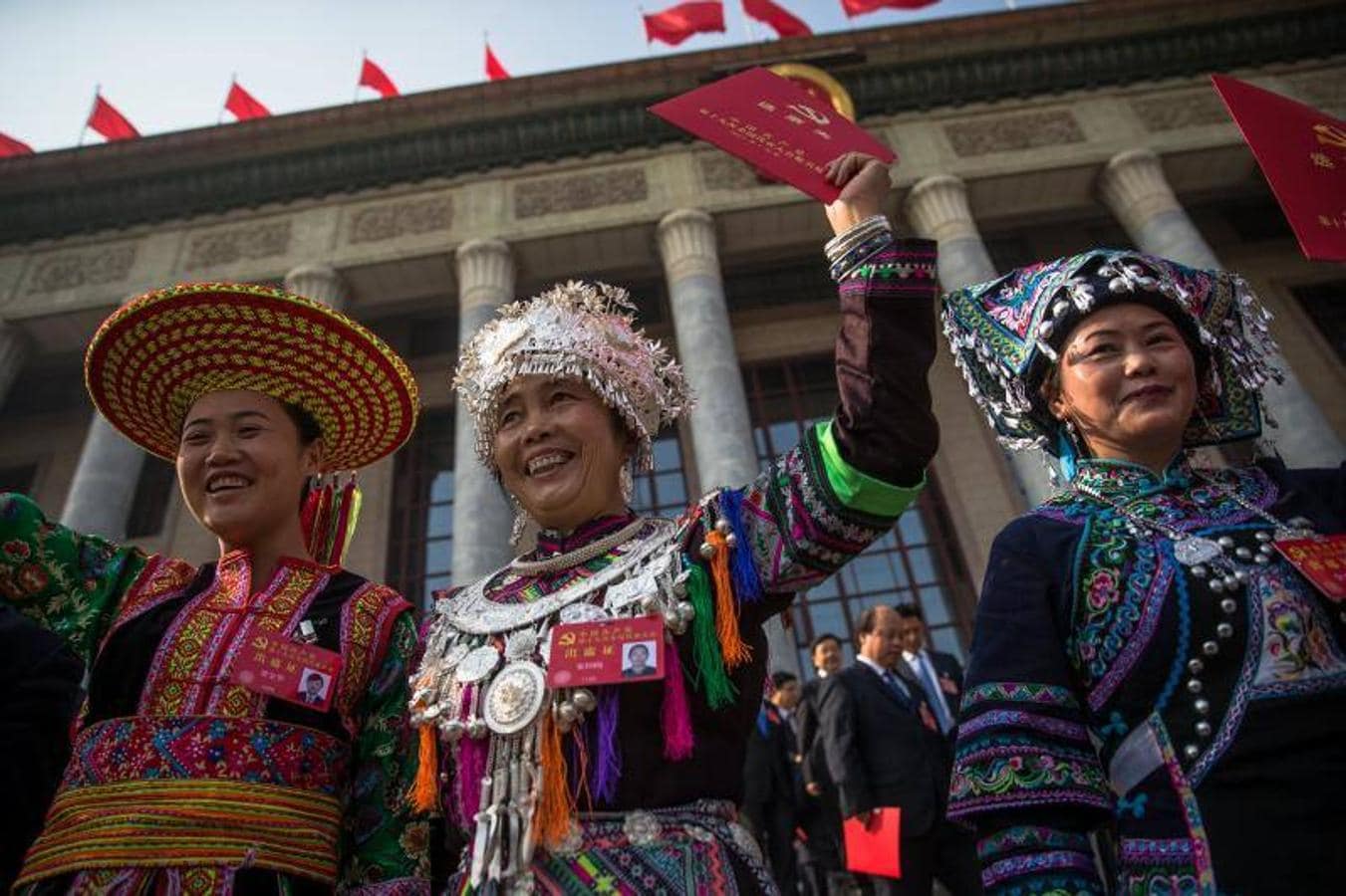 Clausura del XIX Congreso Nacional del Partido Comunista de China (PCCh) en el Gran Palacio del Pueblo (GHOP) en Pekín, China.